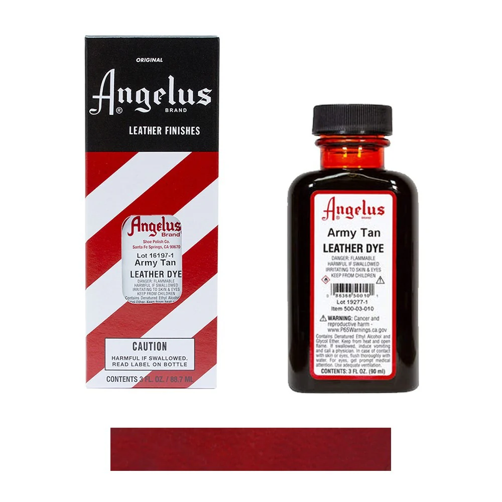 Angelus Leather Dye. 3 fl oz/89ml Bottle - Image 3