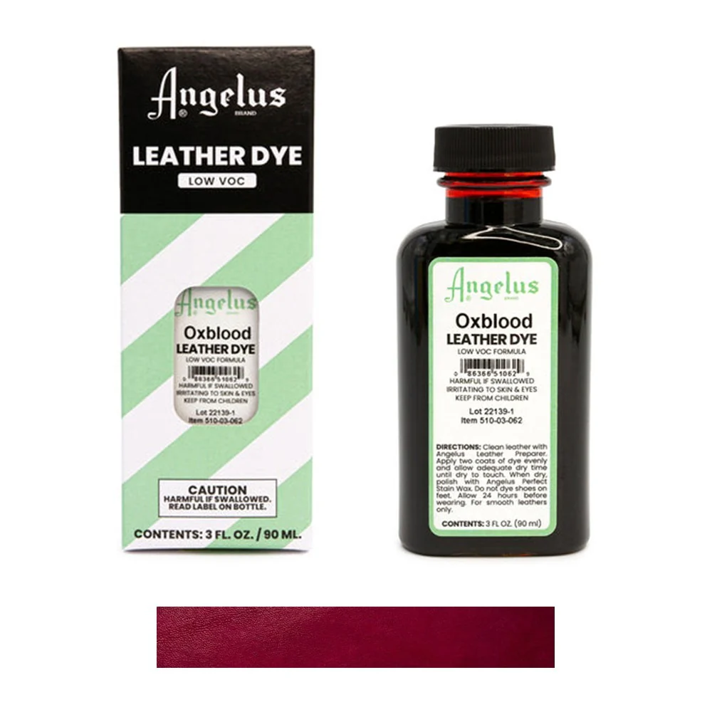 Angelus Low VOC Leather Dye. 3 fl oz/89ml Bottle - Image 9