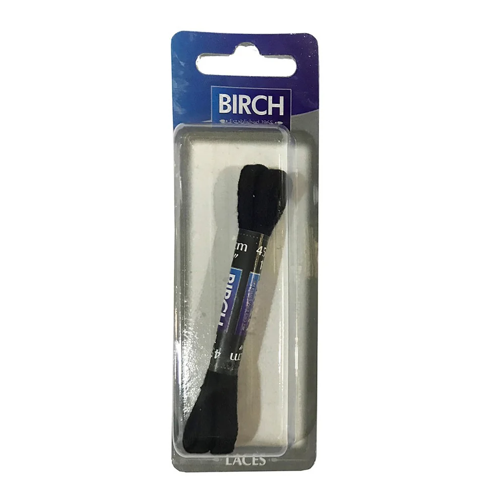 Birch Blister Pack Fine Flat Laces