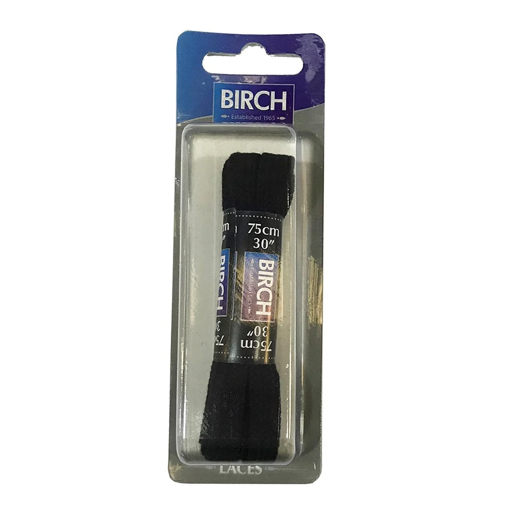 Birch Blister Pack Flat Laces