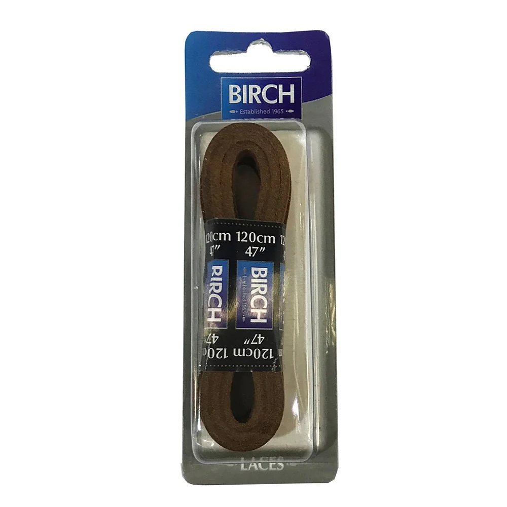 Birch Blister Pack Leather Laces 120cm - Image 4