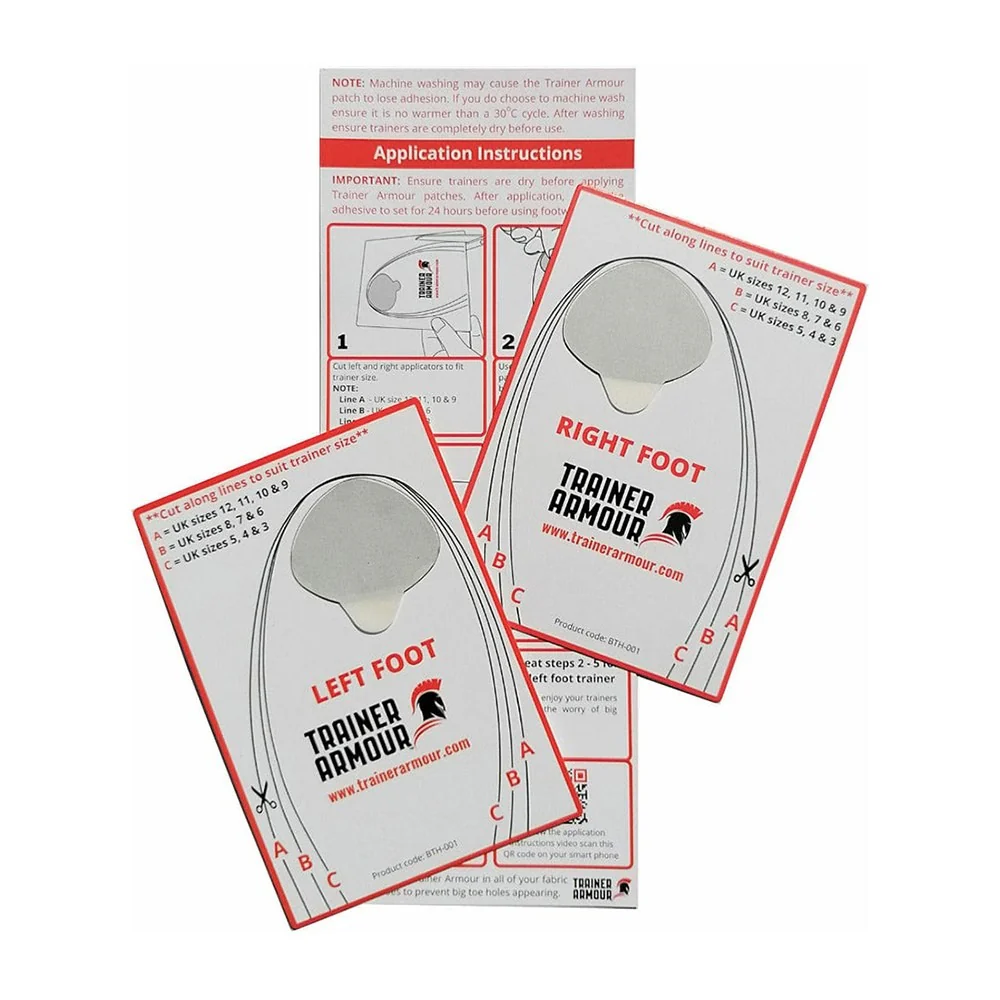 Trainer Armour Big Toe Hole Preventer Patches